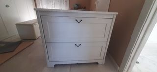 Cajonera Ikea blanca 2 cajones