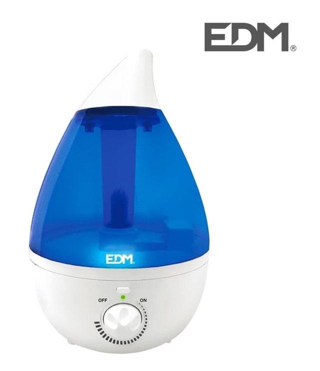 Humificador EDM azul y blanco