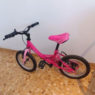 Bicicleta niña B-PRO 14" rosa