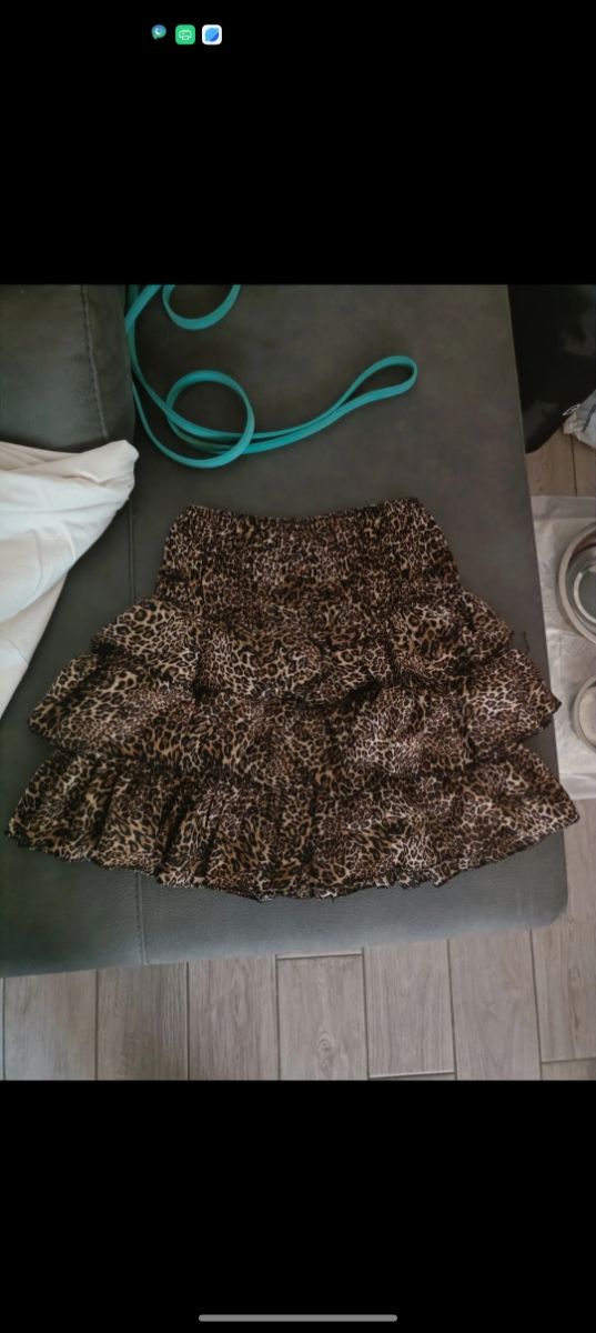 Gonna corta animalier