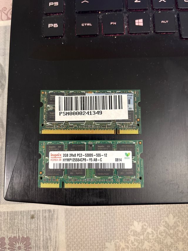 2x Memorias RAM Hynix 2GB