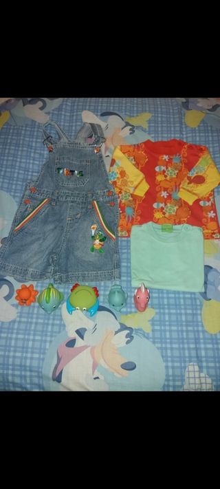 Ropa bebé 12 meses - Mono y 2 camisetas