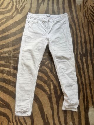 Vaqueros Zara blancos -talla 40