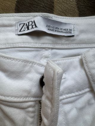 Vaqueros Zara blancos -talla 40