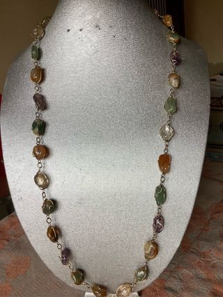 Collana lunga con Mix di pietre naturali