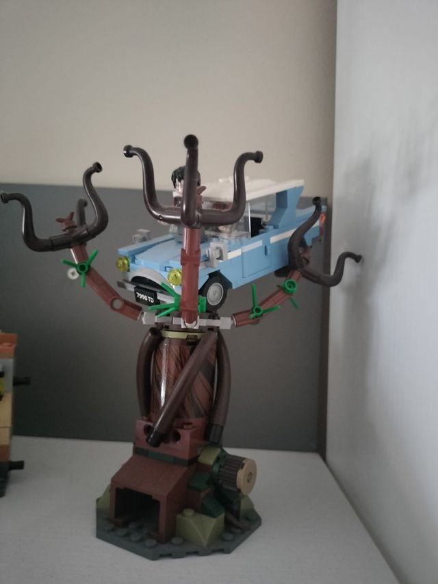 Harry Potter lego árbol, araña, castillo