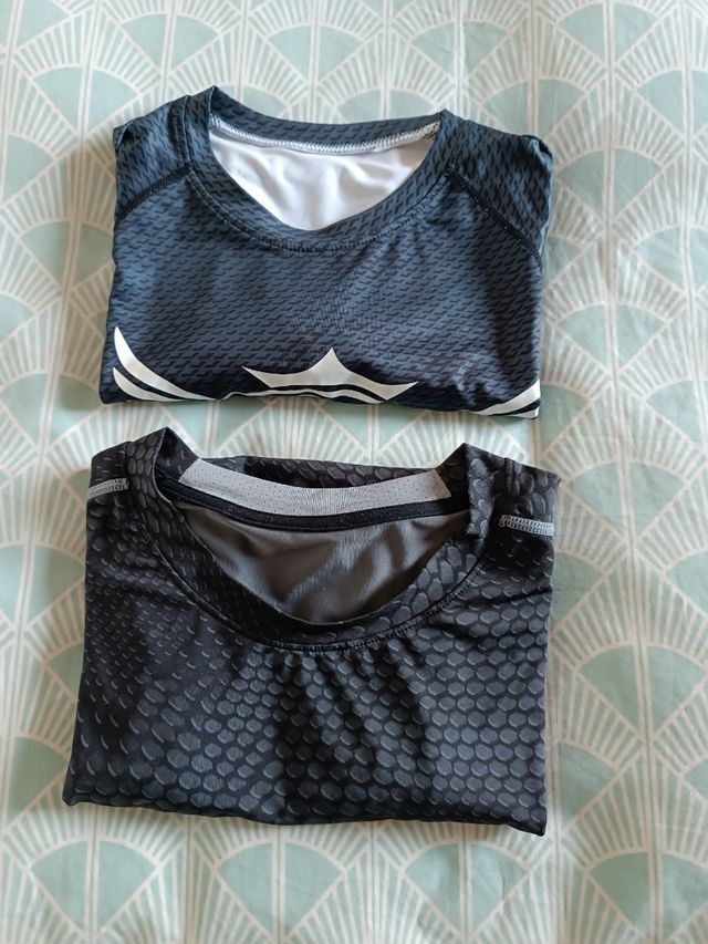 2 Camisetas Deportivas Hombre Talla S