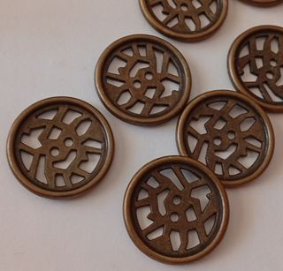 Lote 6 botones metal- 7 modelos