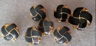 Lote 6 botones metal- 7 modelos