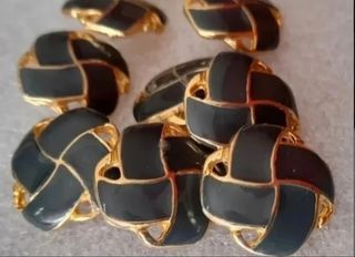 Lote 6 botones metal- 7 modelos