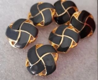 Lote 6 botones metal- 7 modelos