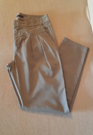Pantalón Zara verde - Talla S