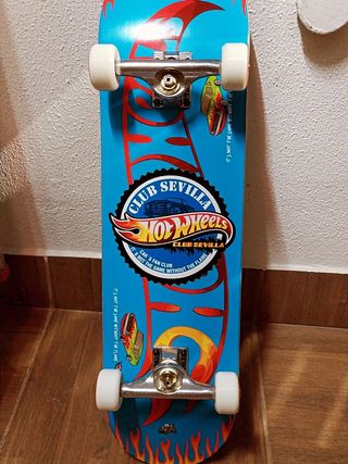 Tabla Madera Monopatín Hot Wheels