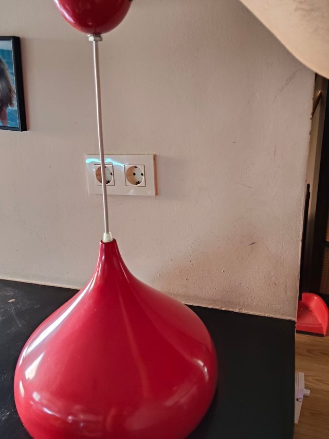  Lámpara modernas - blanca y Roja