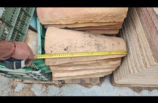 Tejas antiguas de arcilla