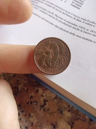 10 Centesimi Italia 1932 - Rara