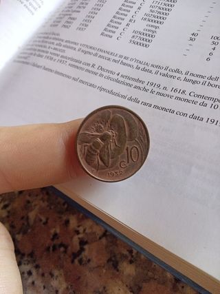 10 Centesimi Italia 1932 - Rara