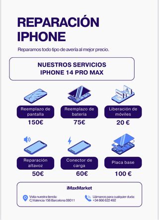 Reparación iPhone 14 Pro Max