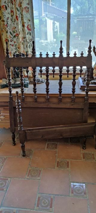 Cabecero de cama vintage madera
