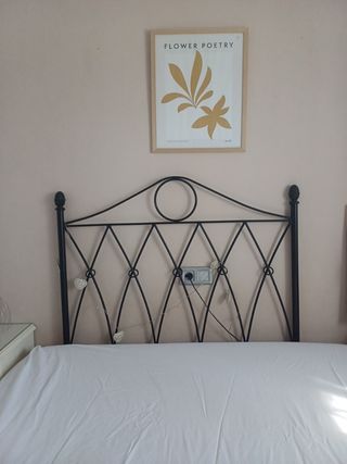 Cabezal cama forja 105cm