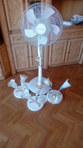 Ventilador Cecotec + 6 lámparas