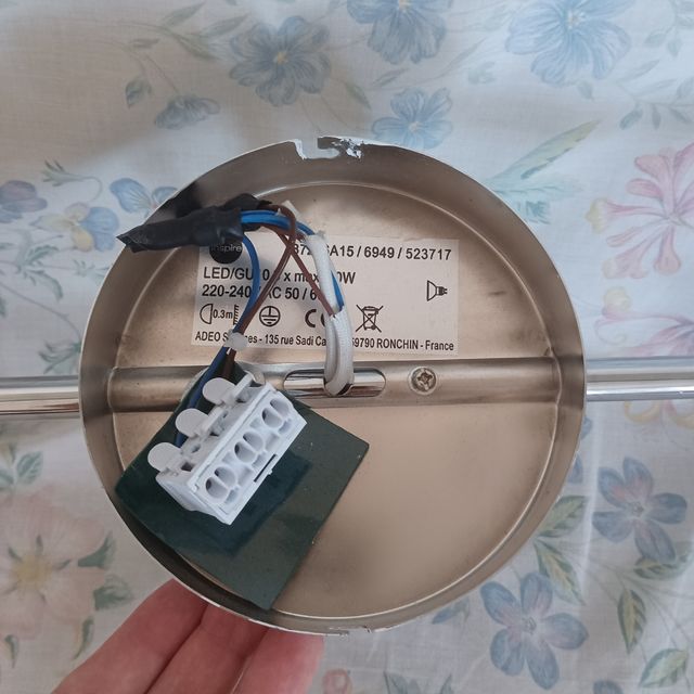 Foco LED 3 luces - Cromado