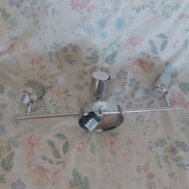 Foco LED 3 luces - Cromado