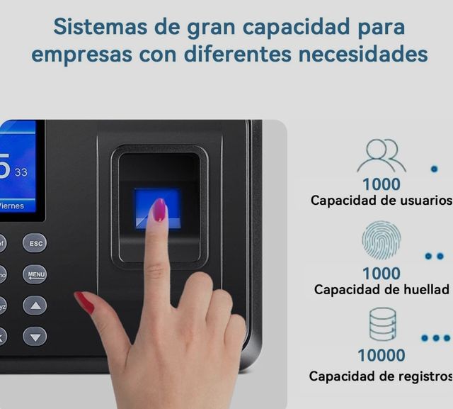 NUEVA Máquina de fichaje con huella o contraseña