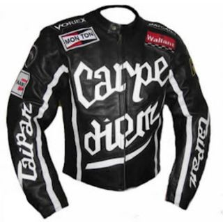 Cazadora cuero vintage Racing.
