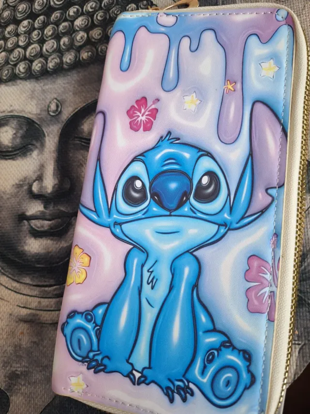 Monedero Stitch: Azul y Rosa