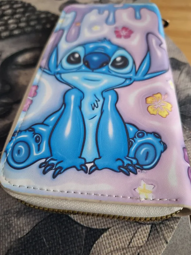 Monedero Stitch: Azul y Rosa