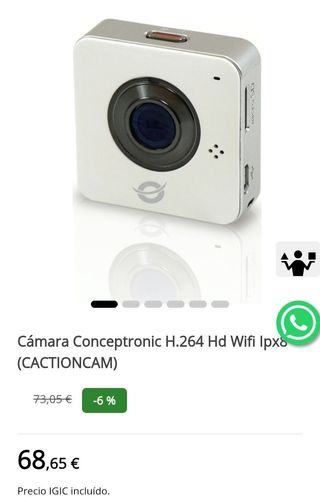 Conceptronic 1007090 Cámara IP HD WiFi, 720p