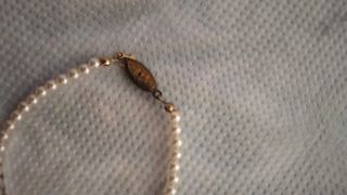 Bracciale perle bianco