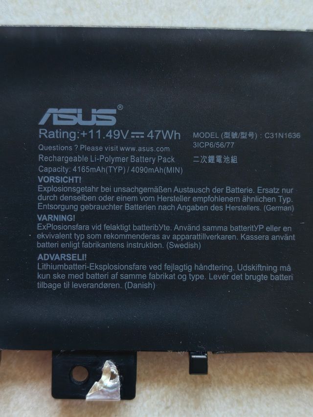 Batteria Asus PC portatile