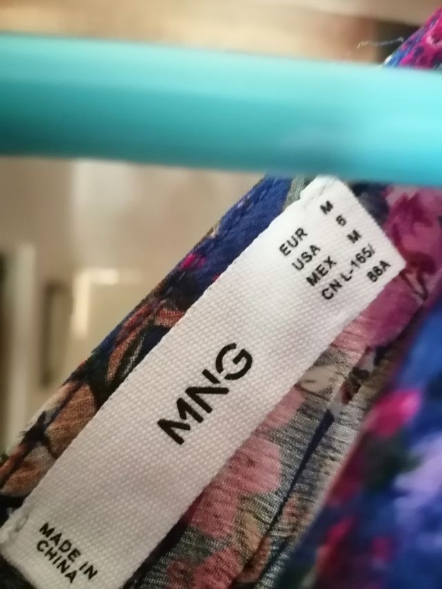 Vestido Mango flores - M