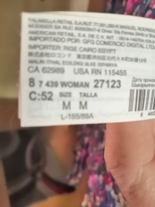 Vestido Mango flores - M