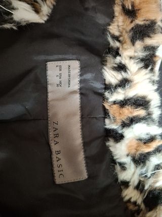Chaqueta Zara Basic leopardo M