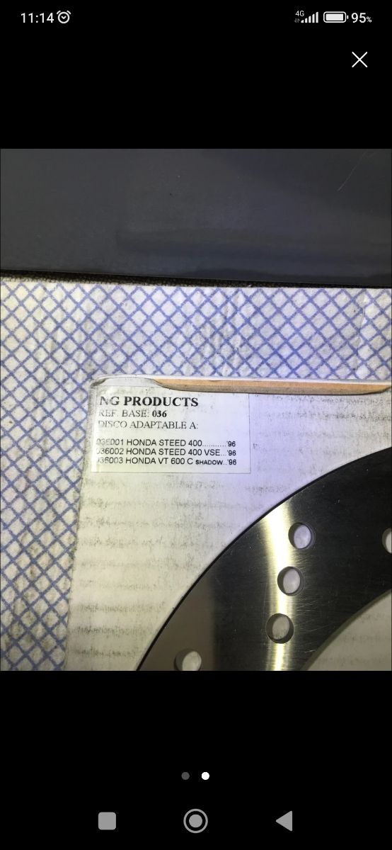 Disco freno Honda Shadow 600 - NG