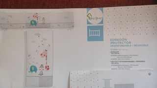 Edredón cuna bebé Píspas - reversible