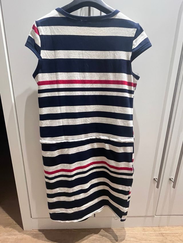 Vestido Sublime rayas azul-blanco