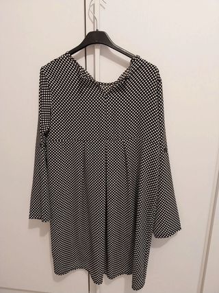 Mini abito bianco e nero