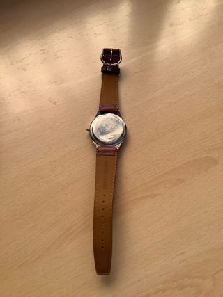 Reloj caballero marrón y plata