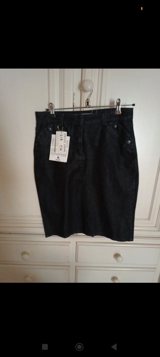Falda vaquera azul oscuro. Nueva oferta 4e