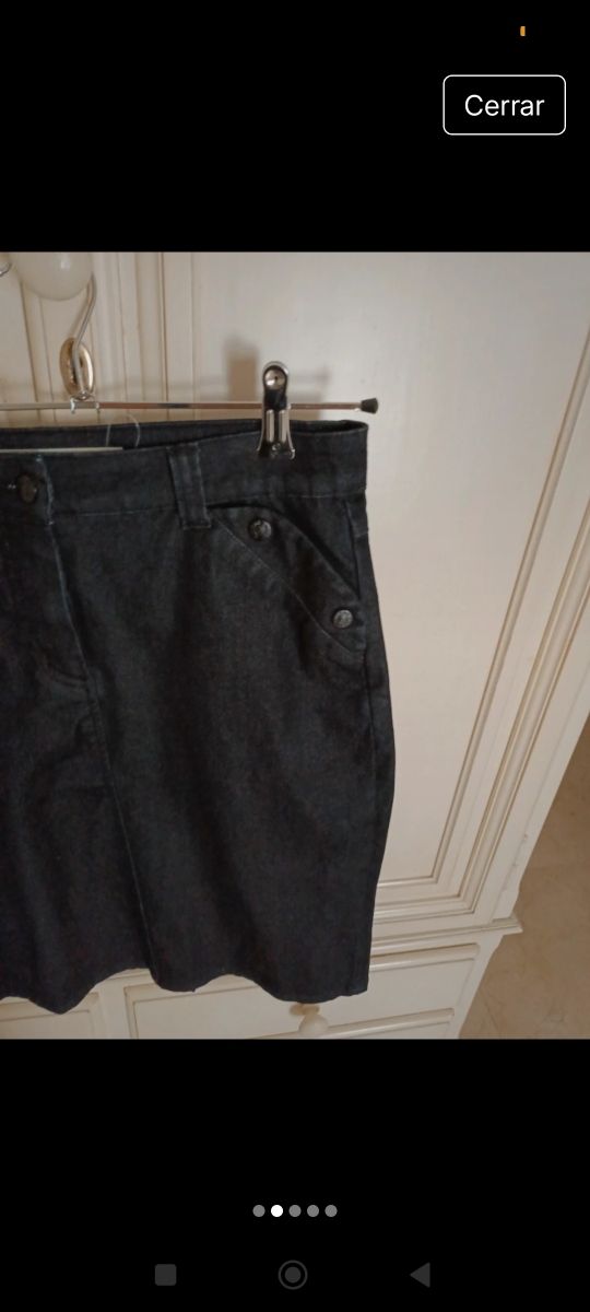 Falda vaquera azul oscuro. Nueva oferta 4e