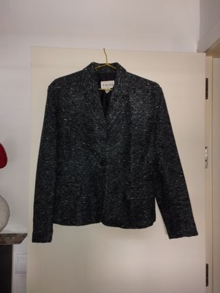 Chaqueta lana gris FAUNA mujer