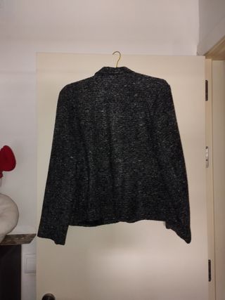 Chaqueta lana gris FAUNA mujer