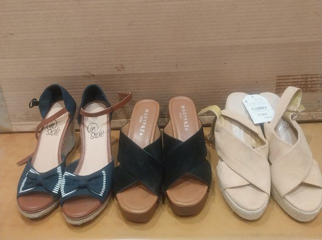 lote de 3 sandalias (las 3 x 10 €)