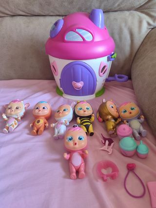 Bebés Llorones - Casa y 7 muñecas