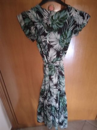 Vestito lungo estivo foglie
