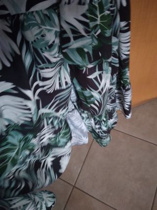 Vestito lungo estivo foglie